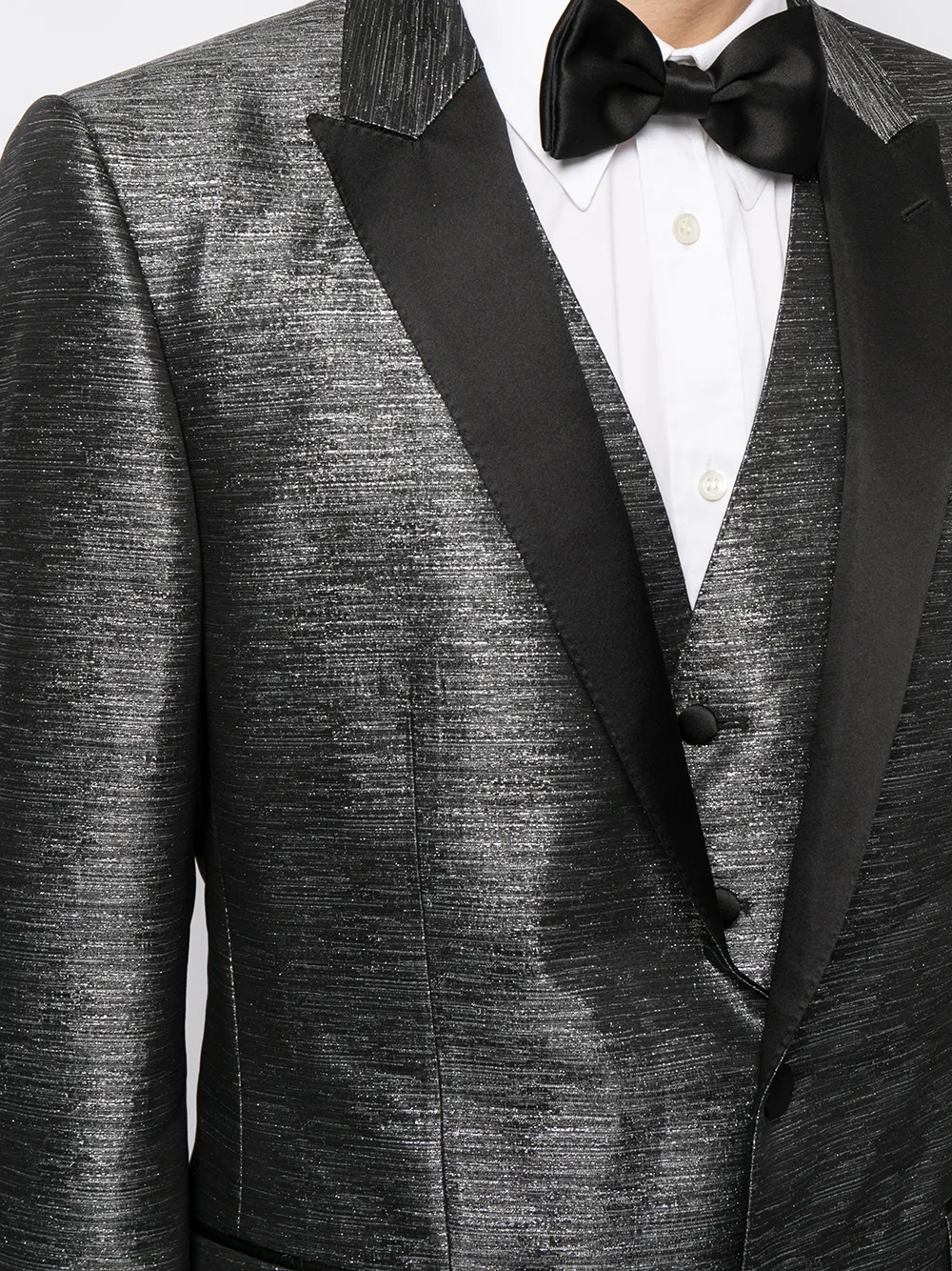 фото Dolce & gabbana костюм с эффектом металлик