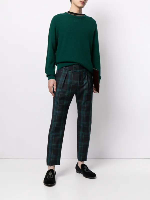 Zara mens sales check trousers