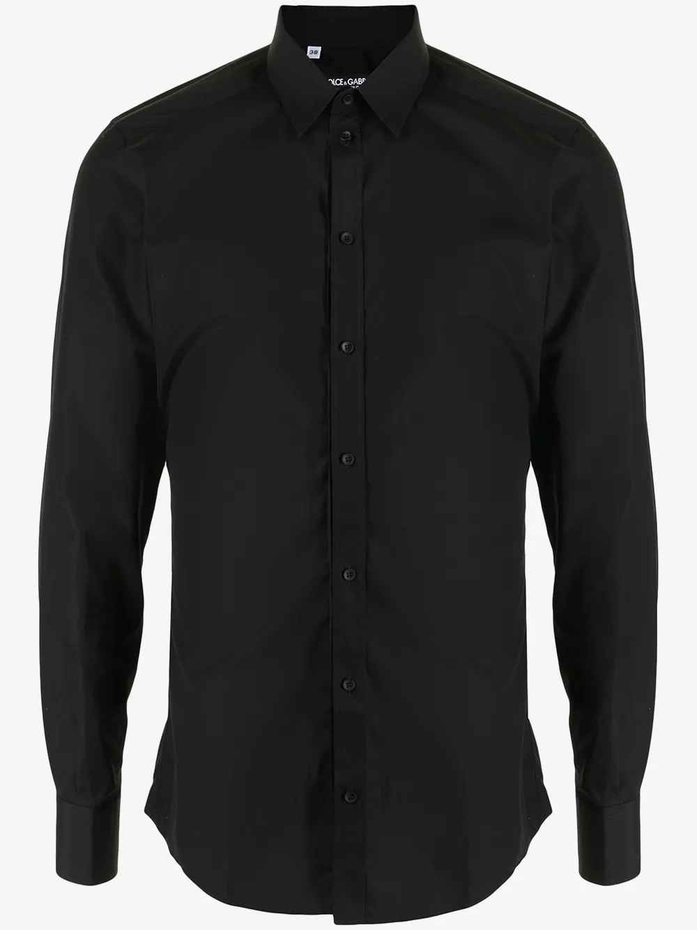 Dolce & Gabbana button-down poplin shirt | Black | Image 1