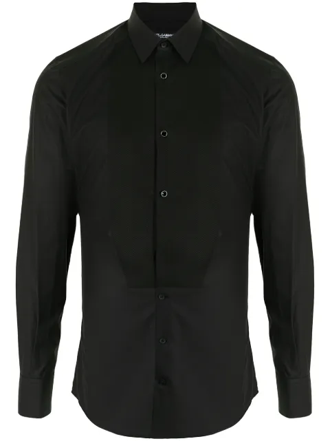 Dolce & Gabbana bib-collar cotton shirt