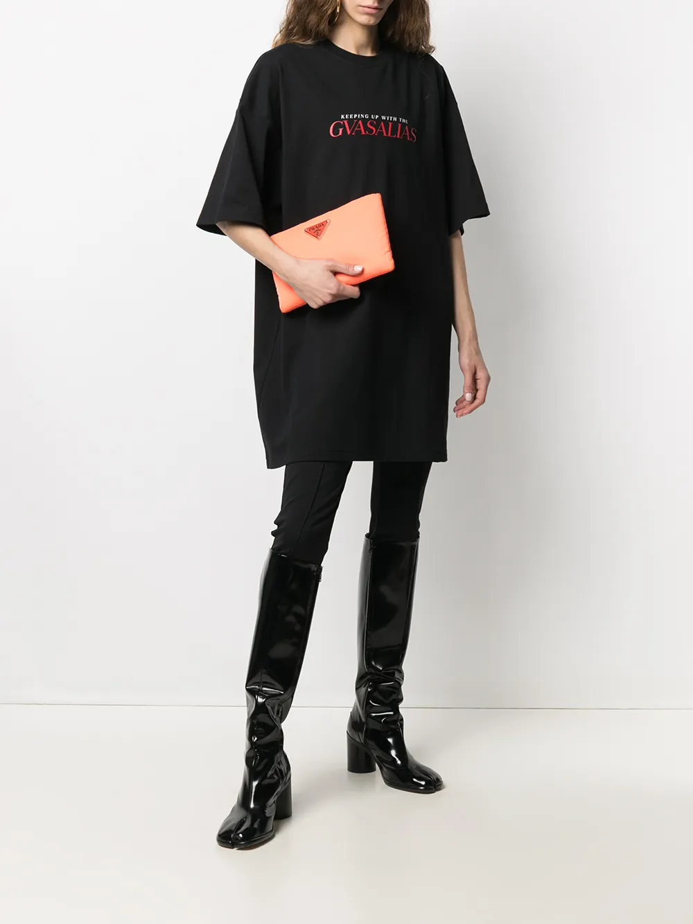 фото Vetements футболка оверсайз gvasalias с логотипом