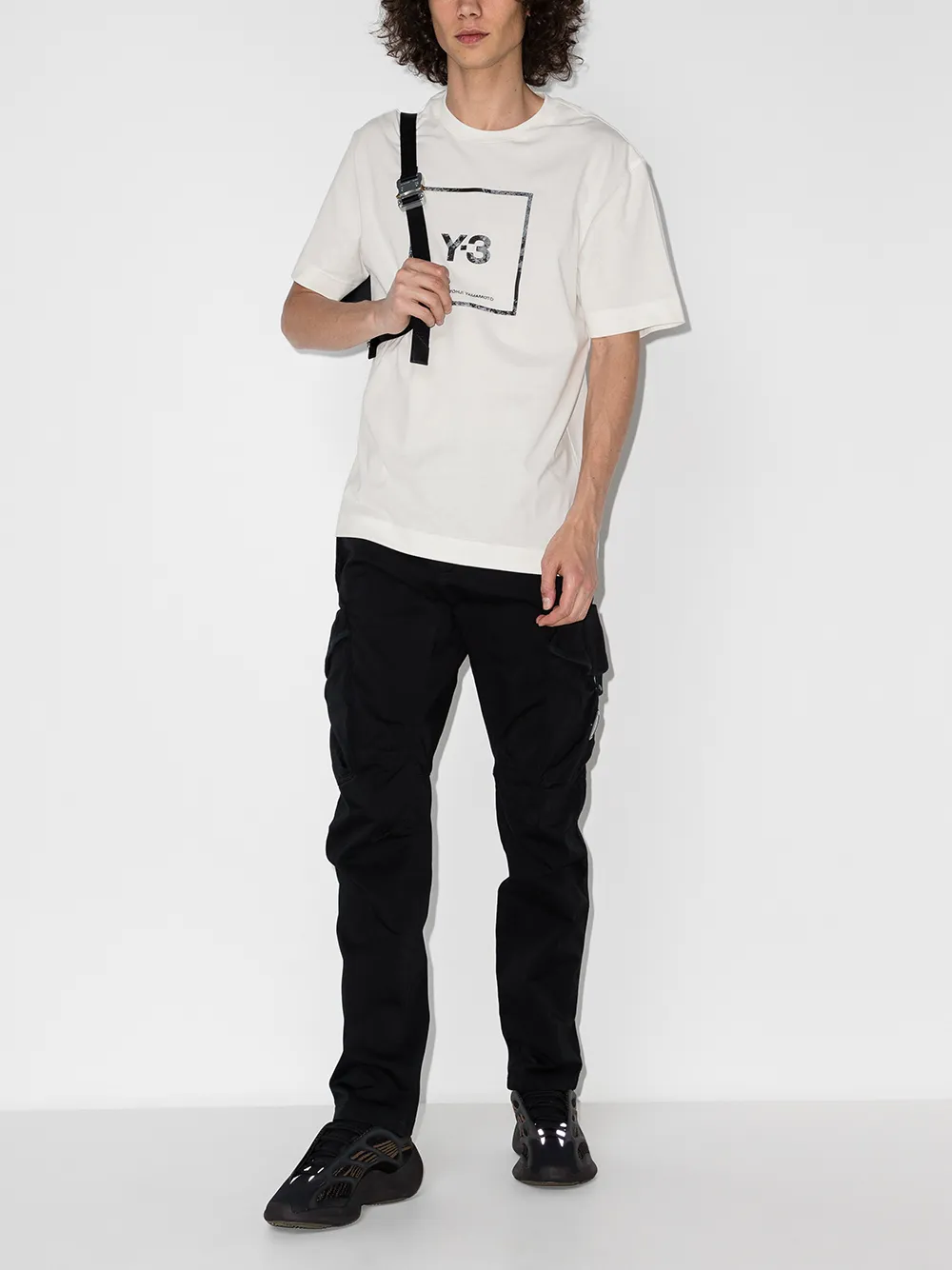 фото Y-3 футболка с короткими рукавами и логотипом