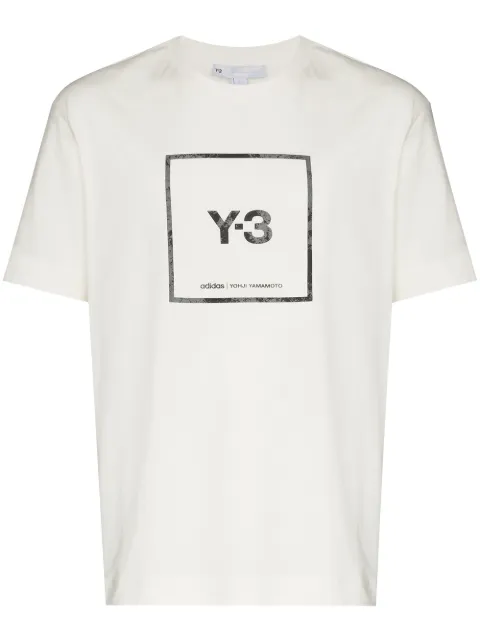 Y-3 تيشيرت بأكمام قصيرة وطبعة شعار الماركة