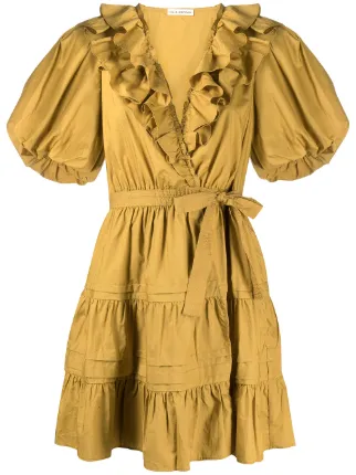ulla johnson mustard dress