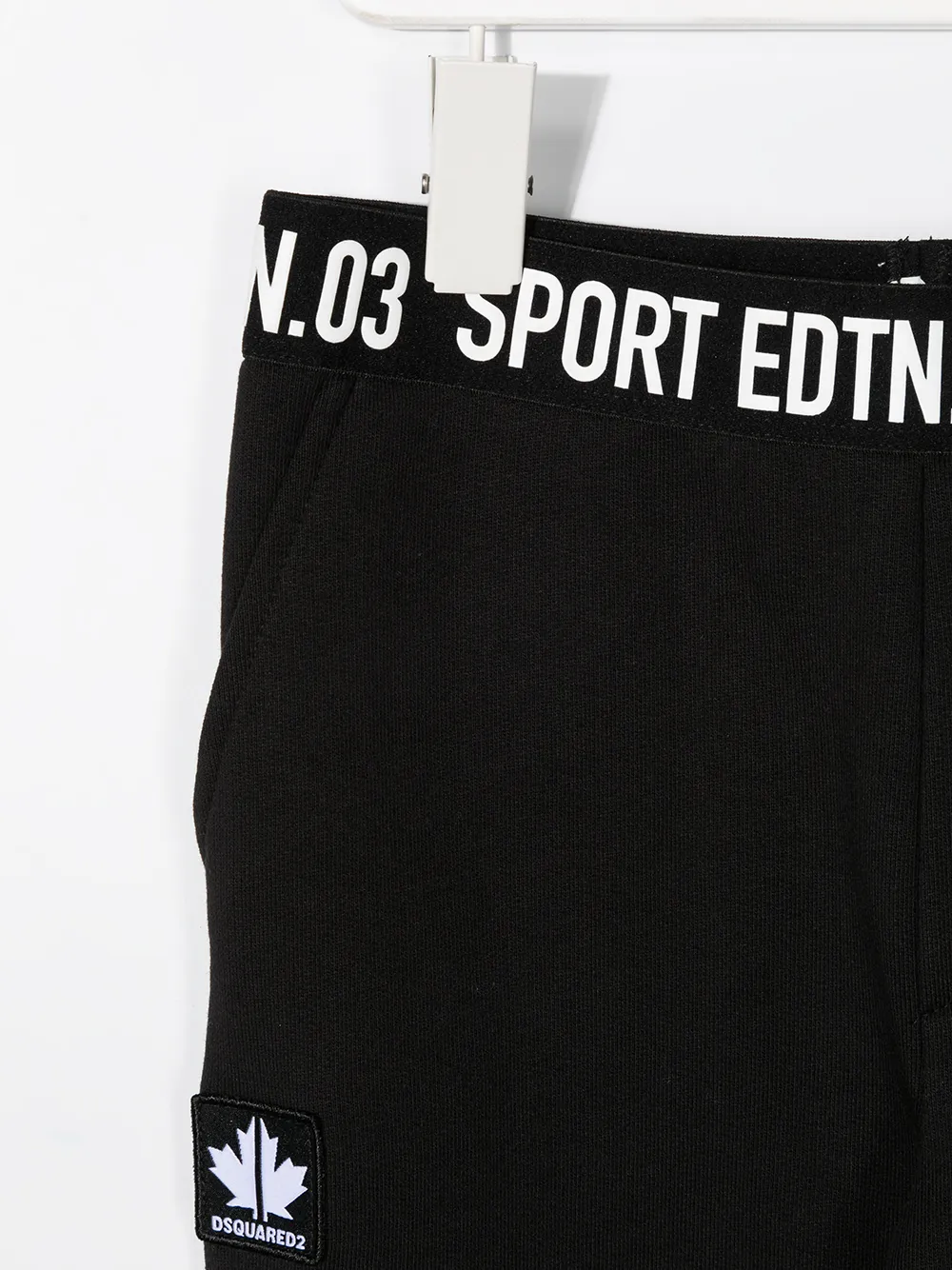 фото Dsquared2 kids спортивные брюки с логотипом на талии