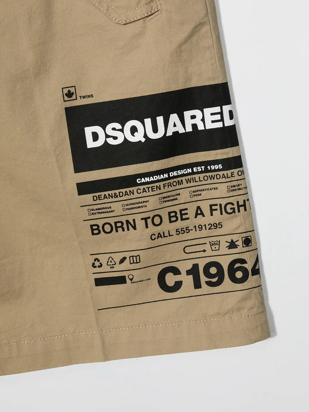 фото Dsquared2 kids шорты с логотипом