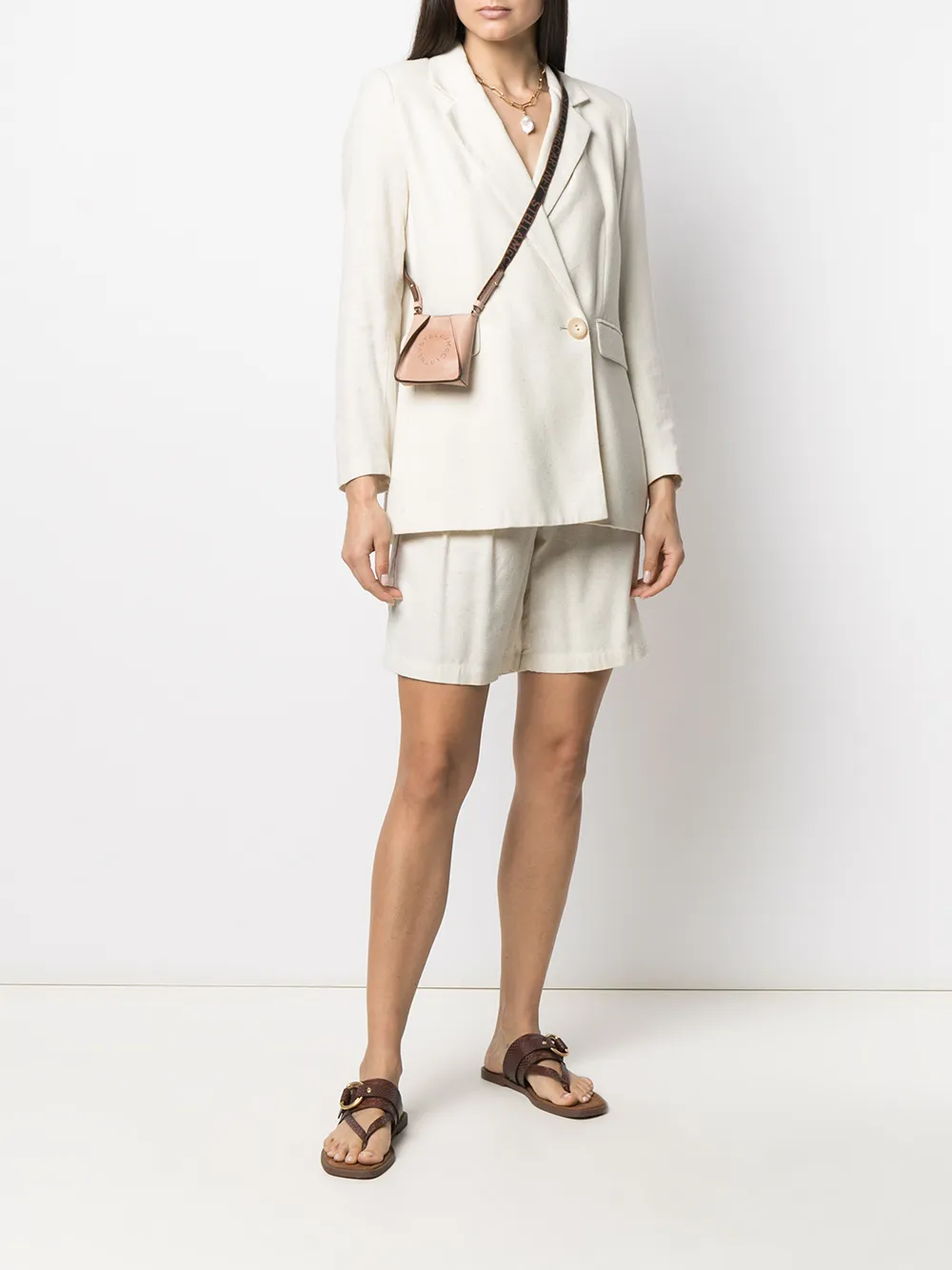Stella McCartney Stella crossbodytas met logo - Roze