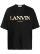Image 1 of LANVIN logo-embroidered cotton T-shirt