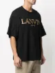 LANVIN logo-embroidered cotton T-shirt