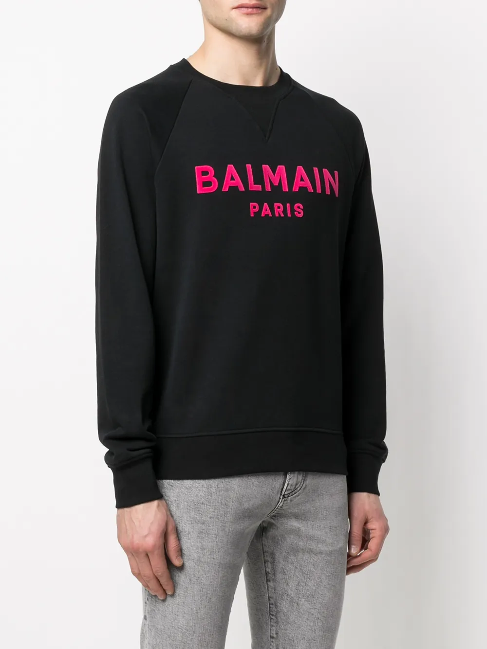 фото Balmain толстовка с длинными рукавами и логотипом