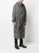 Balmain Monogram-print hooded raincoat