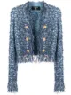 Image 1 of Balmain fringed tweed blazer