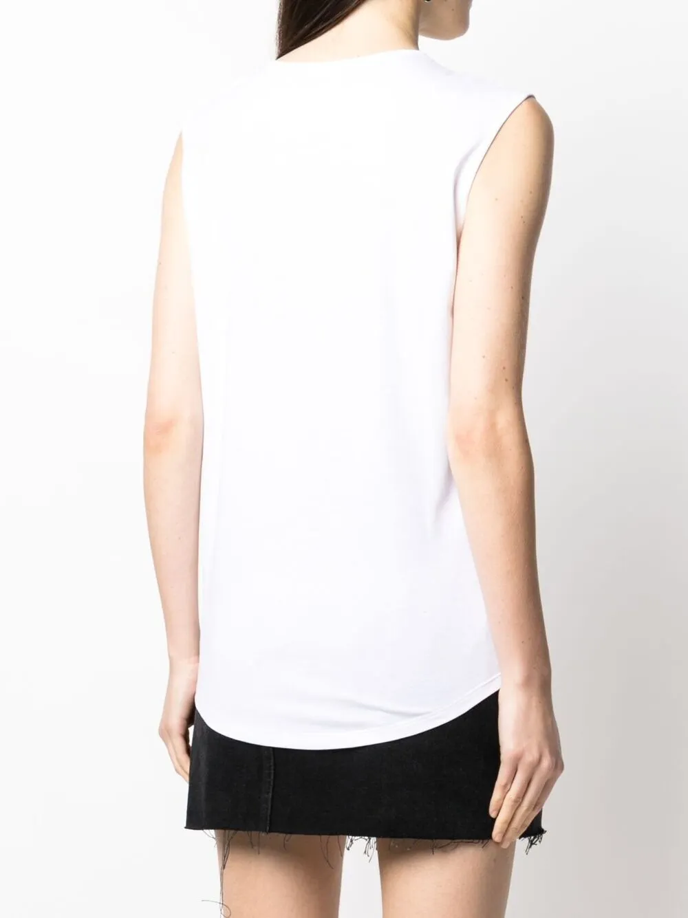 фото Balmain футболка без рукавов с логотипом