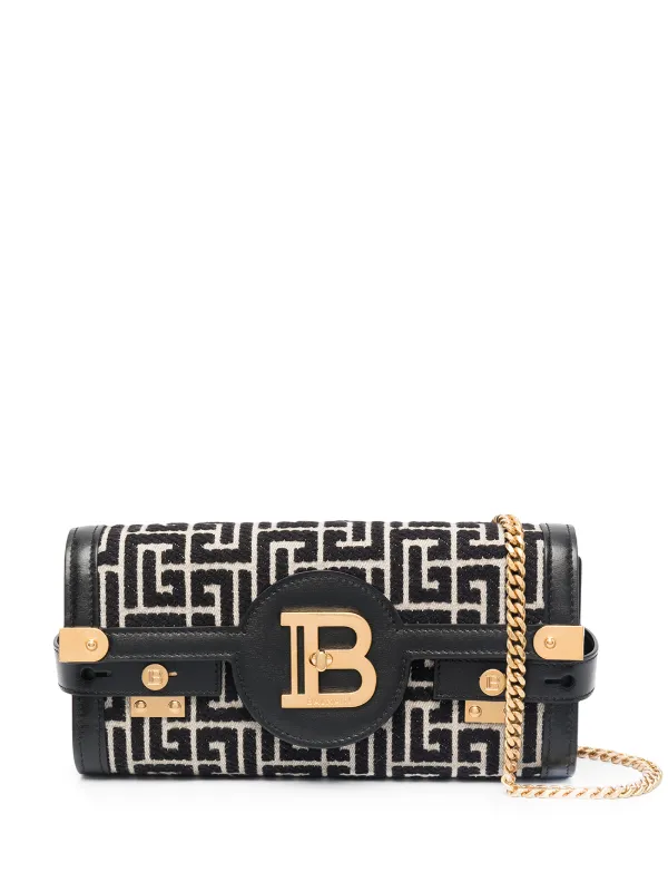 Balmain B-Buzz 23 Jacquard Clutch Bag - Farfetch