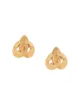 Imagen 1 de Chanel Pre-Owned aretes con motivo de corazón y logo CC 1997