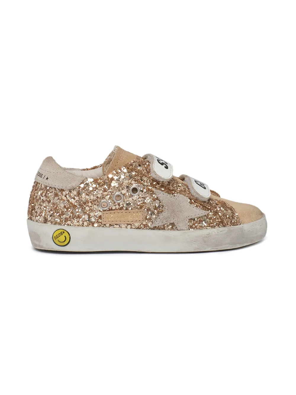 фото Golden goose kids кеды old school на липучках