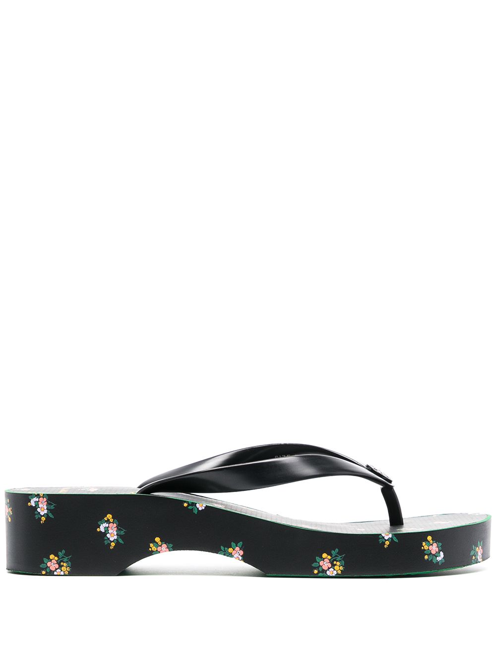 Tory burch floral online flip flops