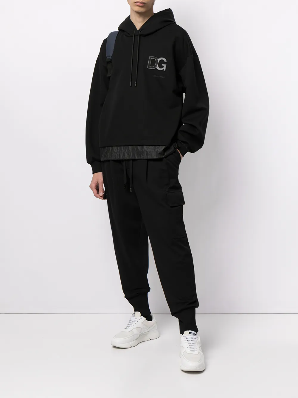 Dolce & Gabbana Hoodie met patch - Zwart