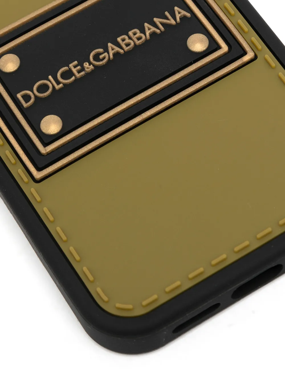 фото Dolce & gabbana чехол для iphone 12 pro с нашивкой-логотипом