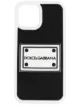 Image 1 of Dolce & Gabbana logo-patch iPhone 12 Pro case