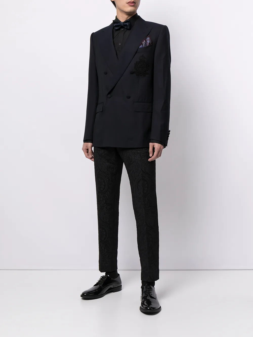 Dolce & Gabbana Blazer met dubbele rij knopen - Blauw
