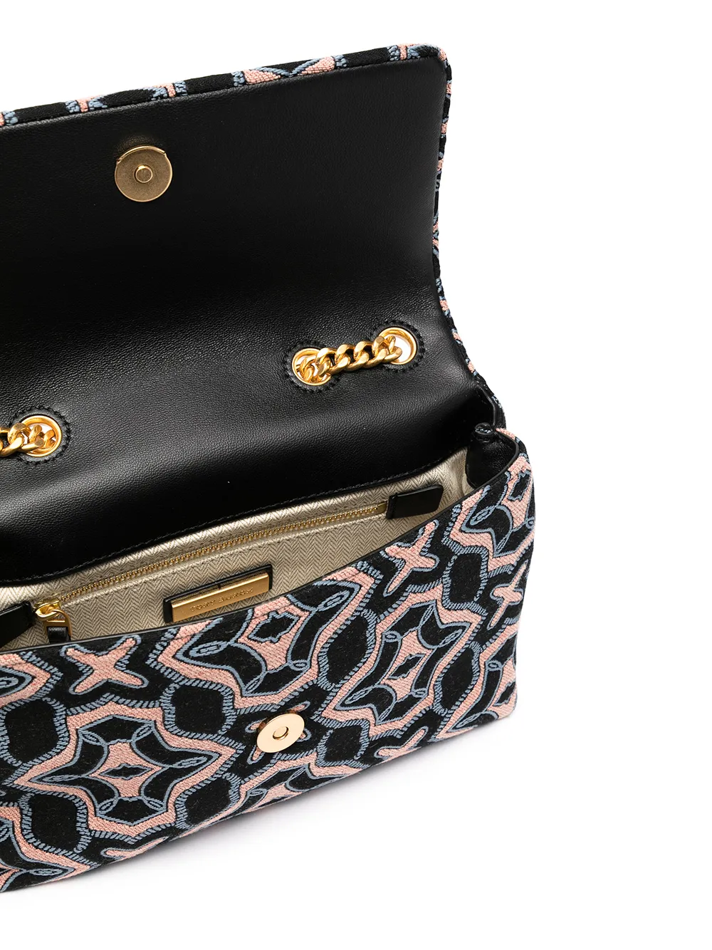 фото Tory burch маленькая сумка на плечо kira jacquard