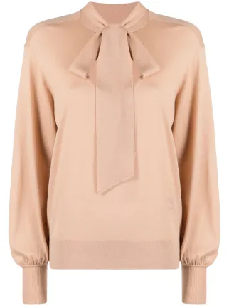 Chlo bow tie Knit Jumper Farfetch