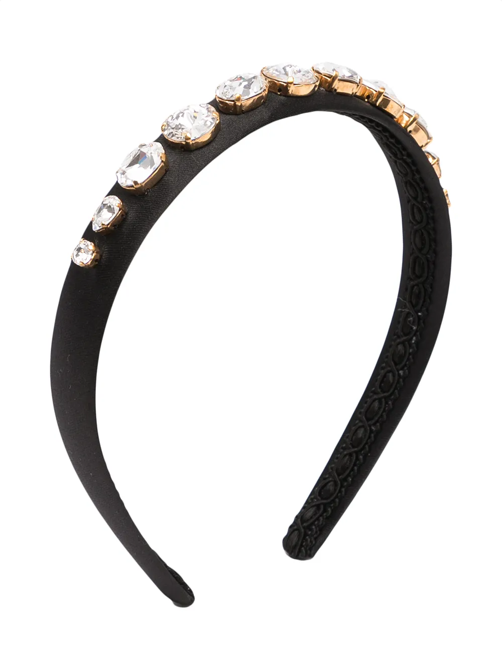 Dolce & Gabbana Kids crystal-embellished Satin Headband - Farfetch