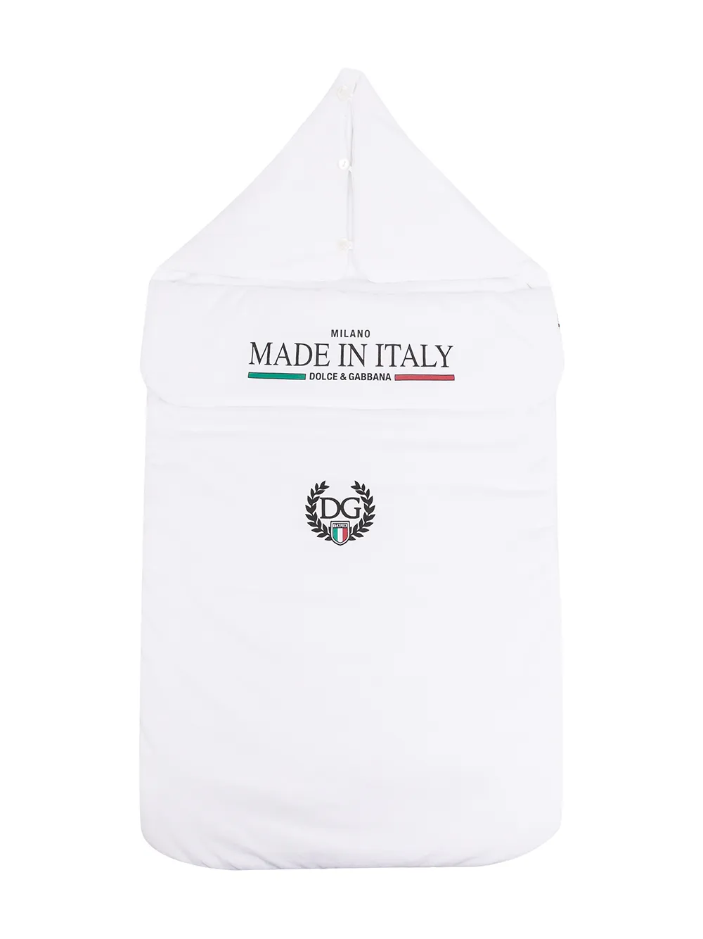 

Dolce & Gabbana Kids nido con estampado DNA Italy - Blanco