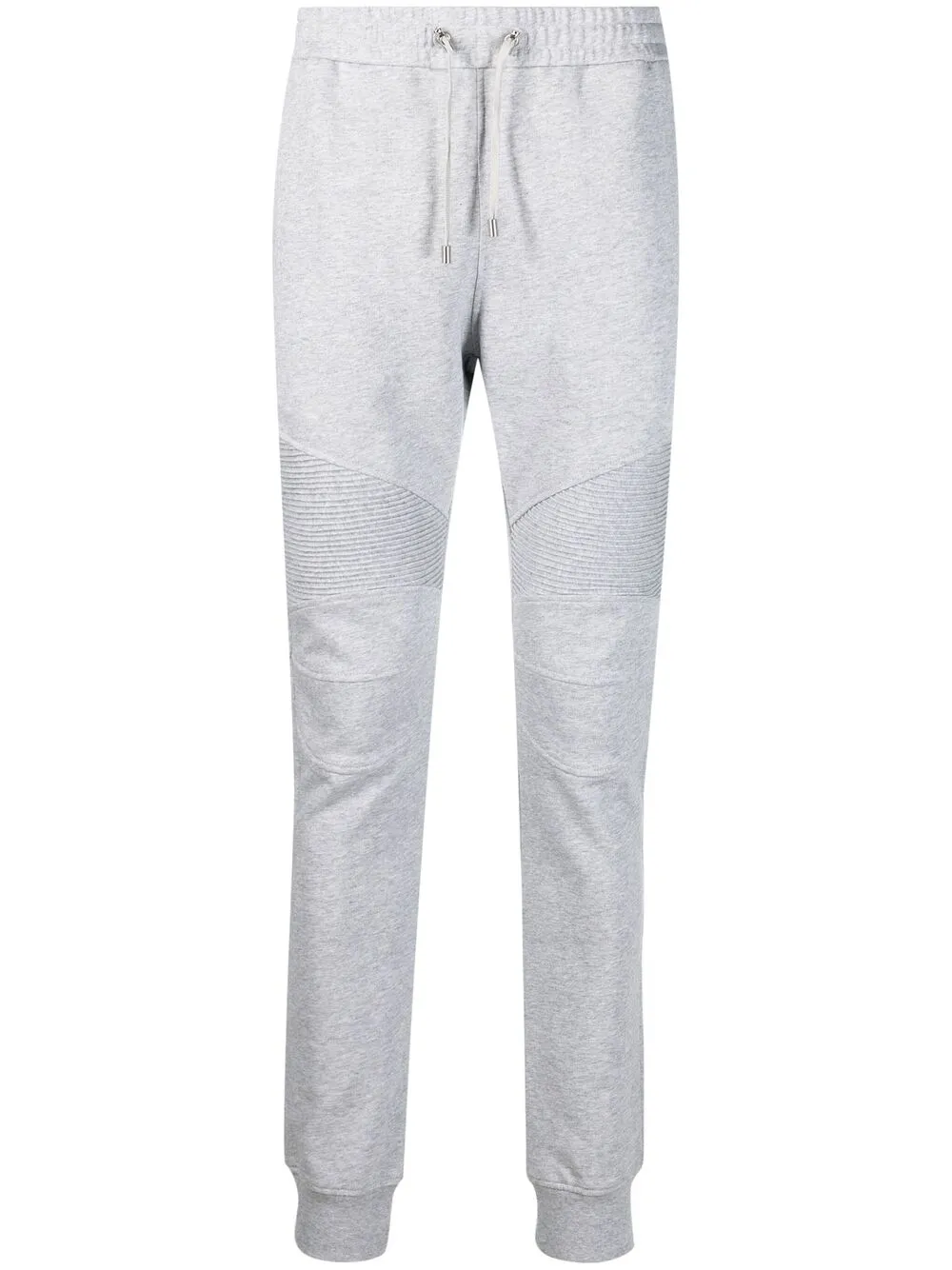 flock ribbed logo track pants