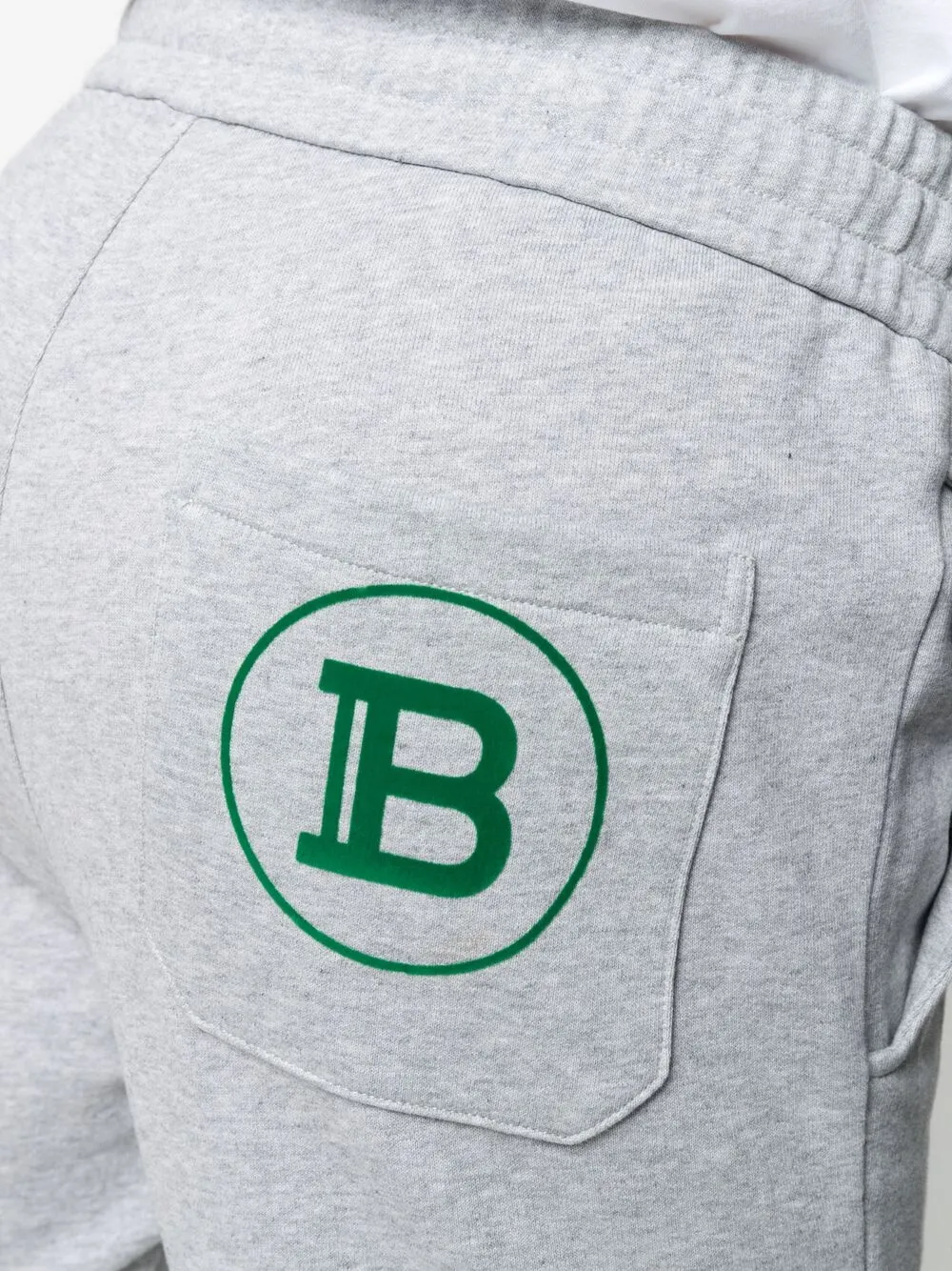 фото Balmain спортивные брюки в рубчик с логотипом