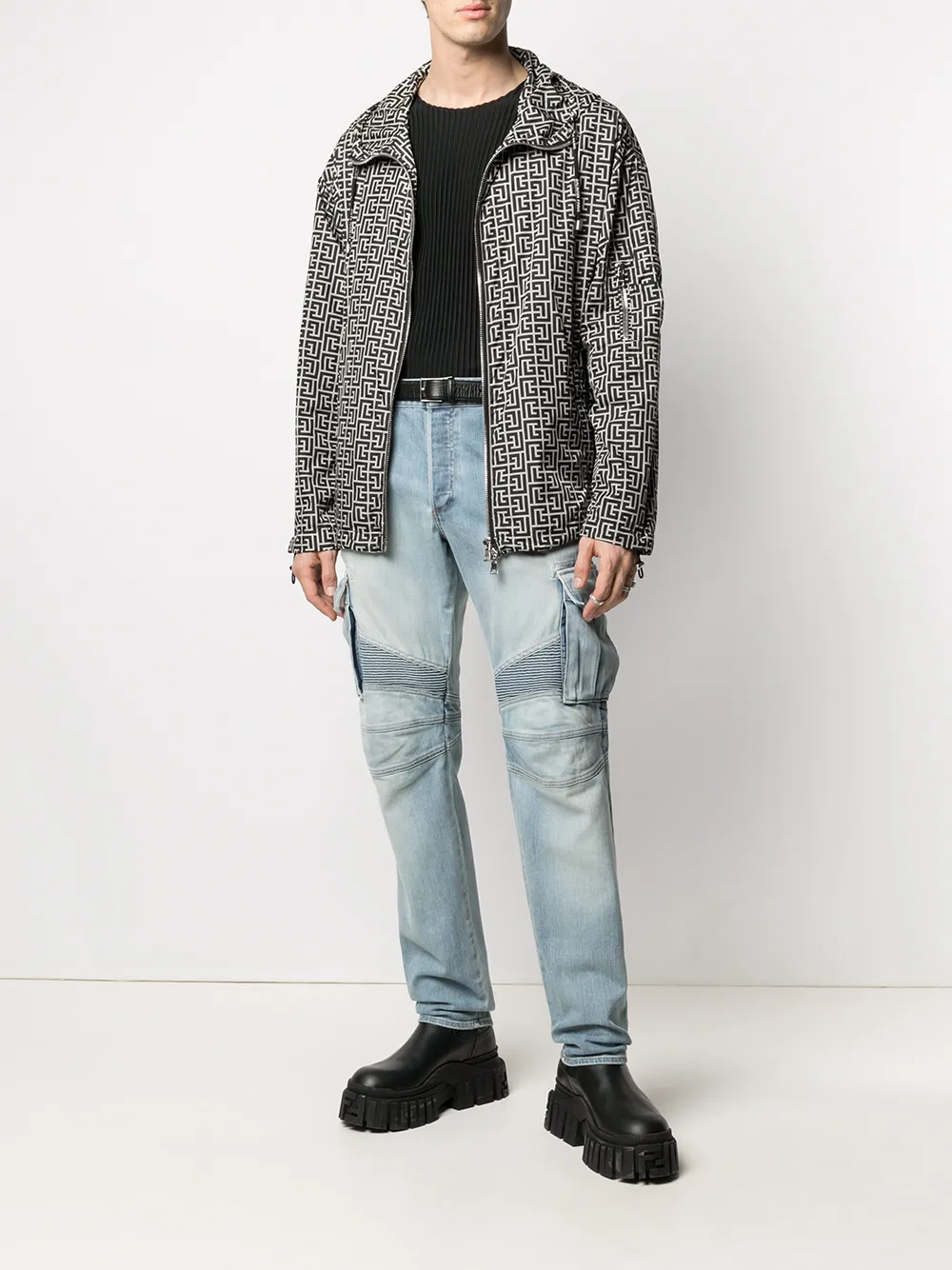 Balmain Jack met capuchon - Zwart