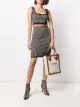 Image 2 of Balmain cropped monogram jacquard vest top