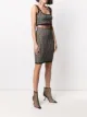 Balmain cropped monogram jacquard vest top