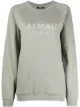 Image 1 of Balmain flocked logo-print sweatshirt