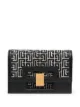Image 1 of Balmain small 1945 Heritage monogram jacquard day pouch