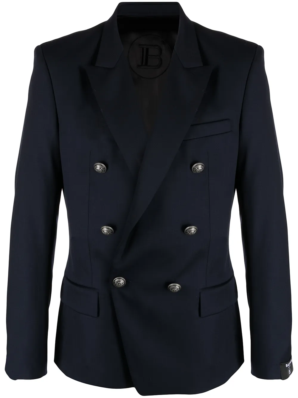 

Balmain blazer con doble botonadura - Azul
