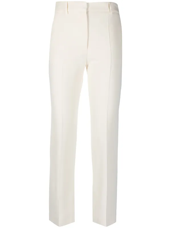Shop Joseph high-rise cropped trousers 