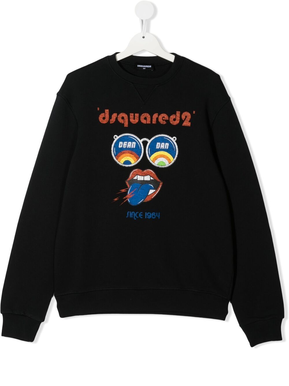 Shop Dsquared2 Graphic-print Sweatshirt In Black