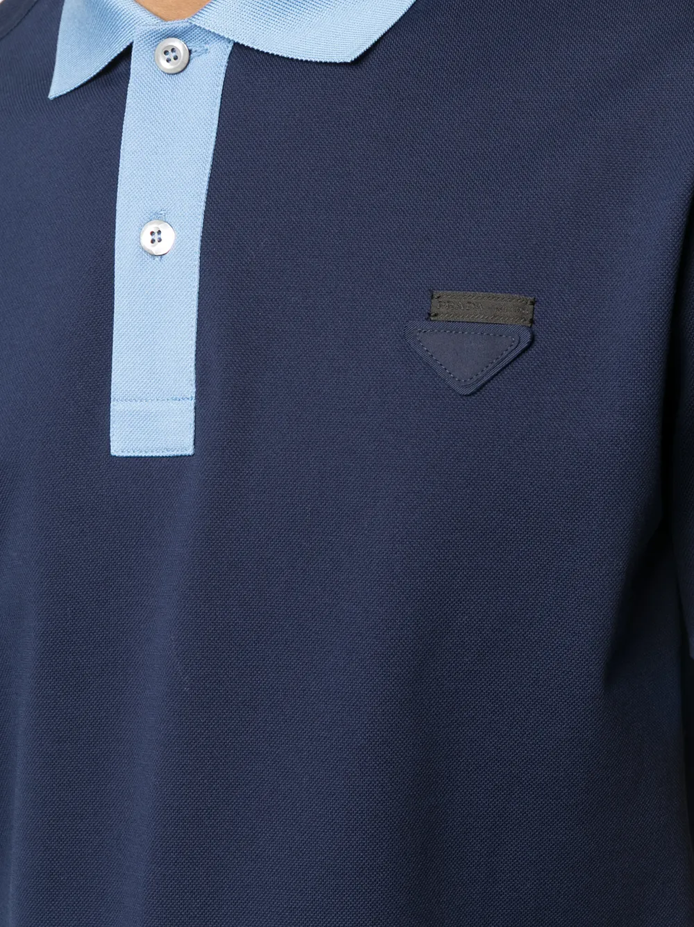 фото Prada рубашка поло с короткими рукавами