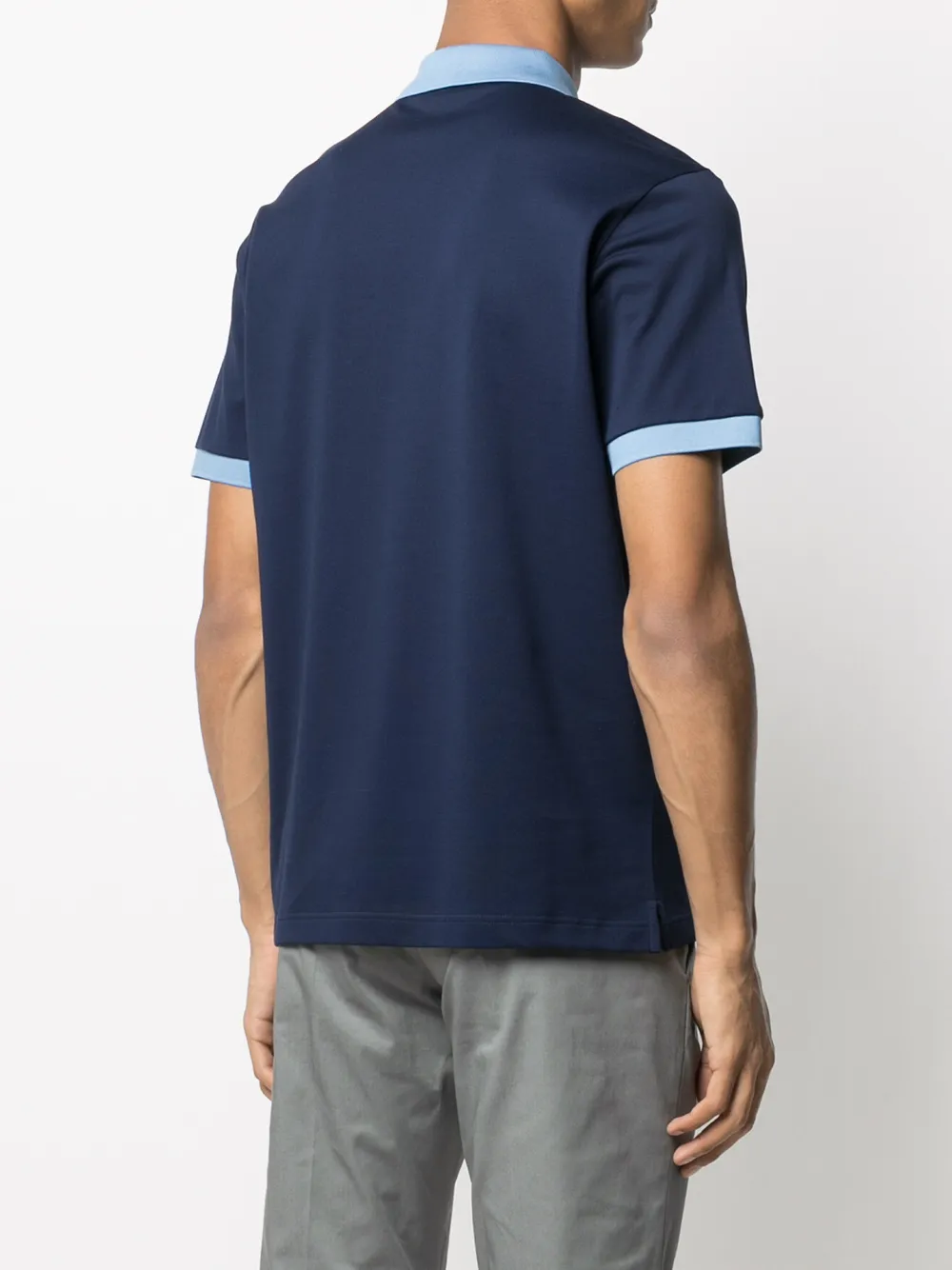 фото Prada рубашка поло с короткими рукавами