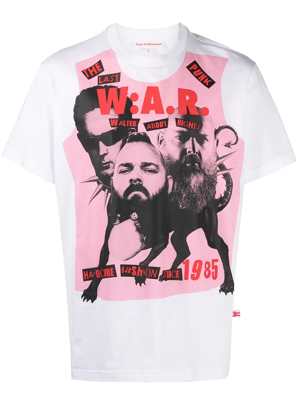 

Walter Van Beirendonck Pre-Owned playera Lat Punk - Blanco
