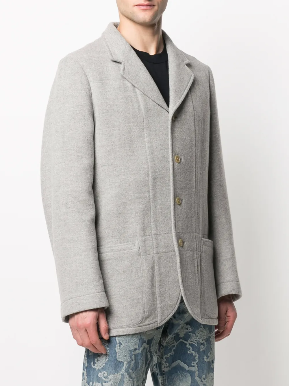 Pre-owned Walter Van Beirendonck Kirlik Blazer In Grey