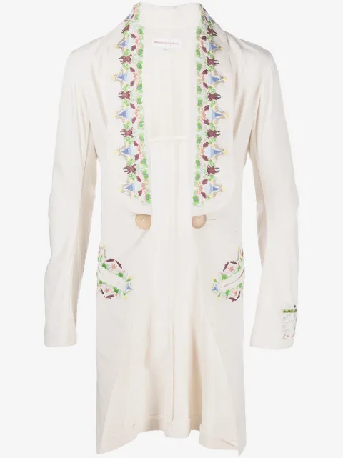 Walter Van Beirendonck Pre-Owned Revolution embroidered coat