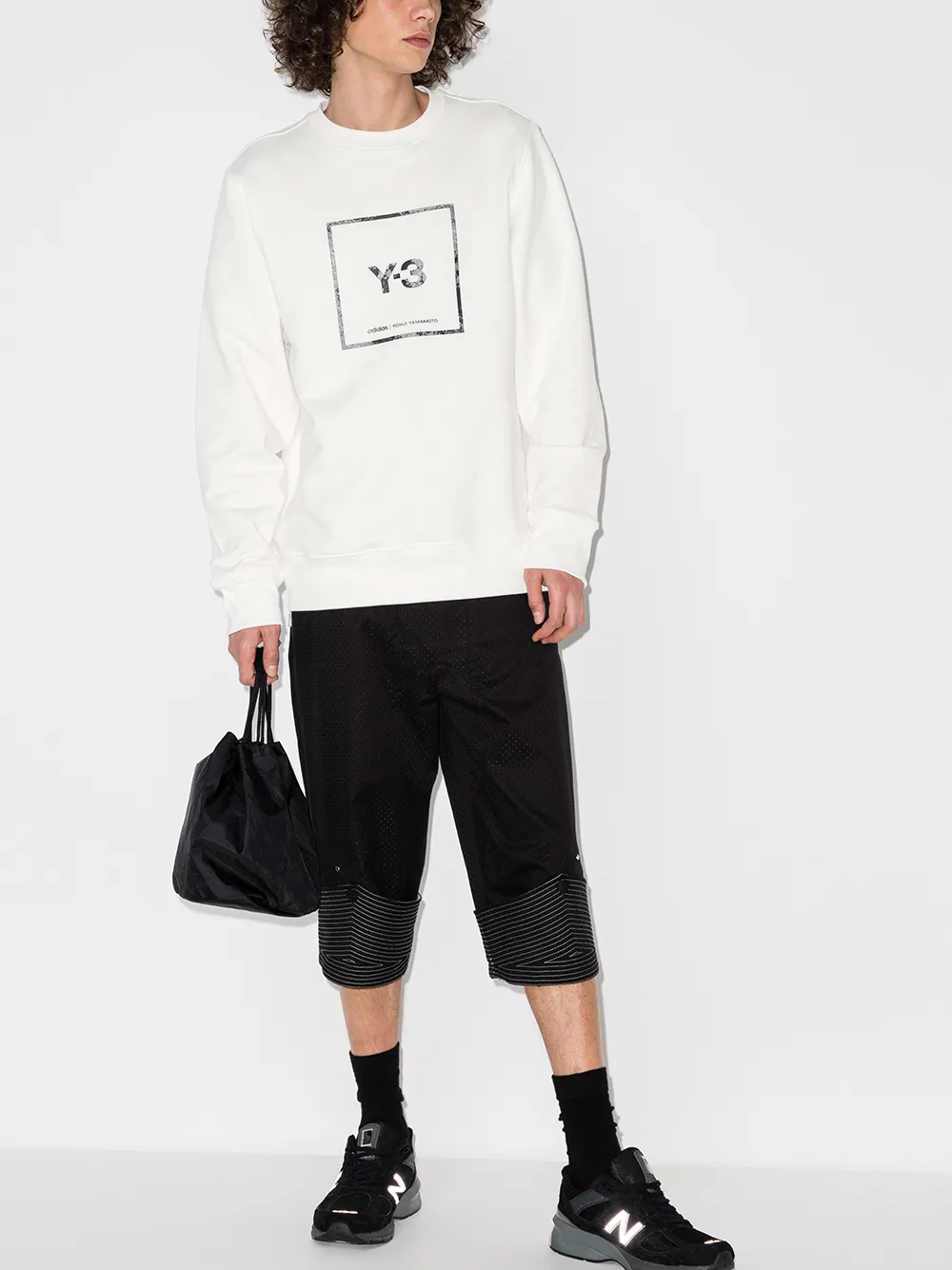 фото Y-3 толстовка со светоотражающим логотипом