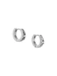 Image 1 of Tory Burch pavé huggie hoop earrings