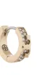 Tory Burch pavé huggie hoop earrings