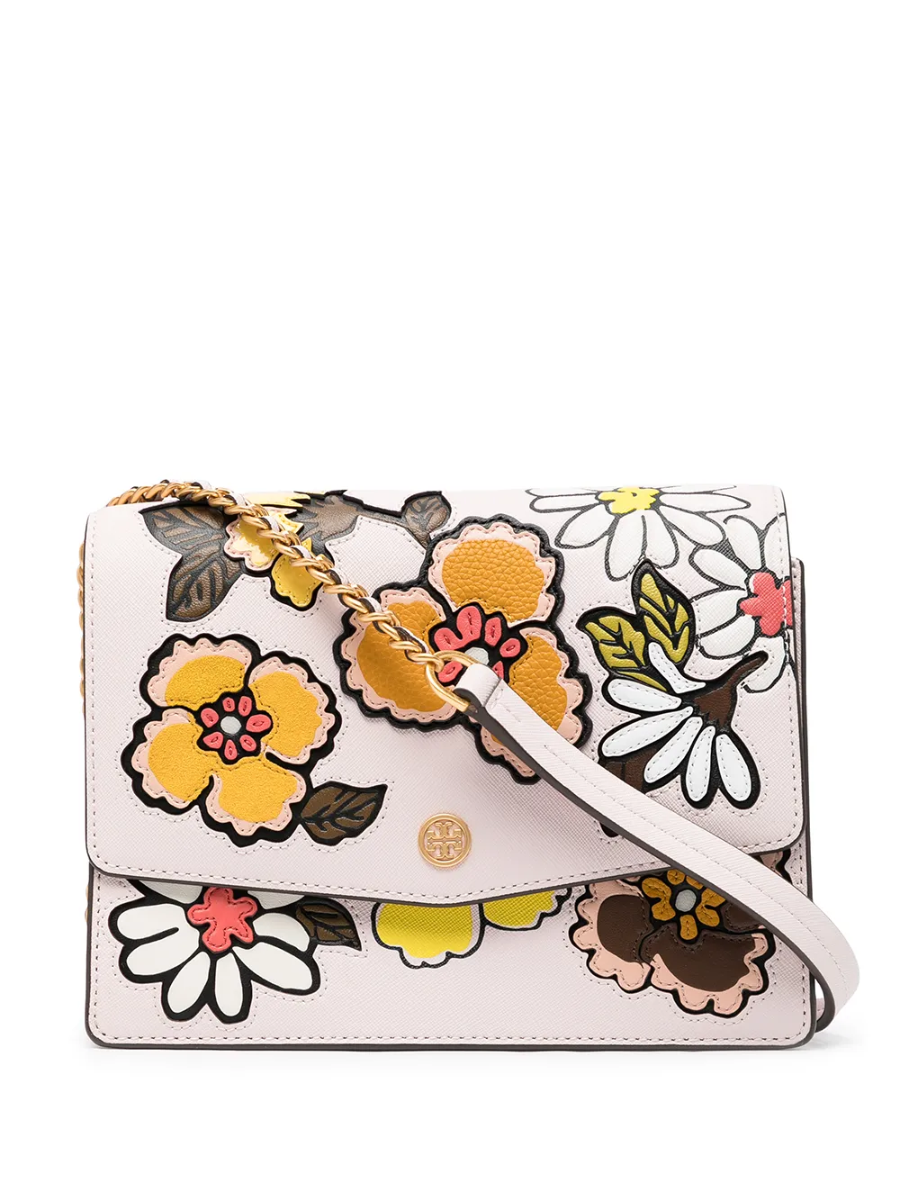 фото Tory burch сумка через плечо robinson с аппликацией
