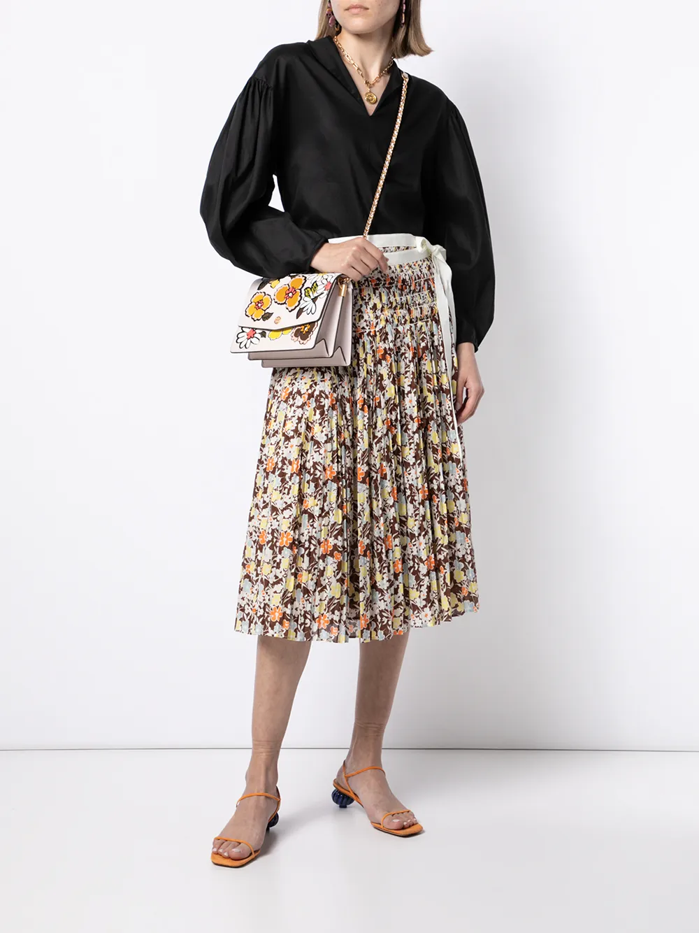 фото Tory burch сумка через плечо robinson с аппликацией