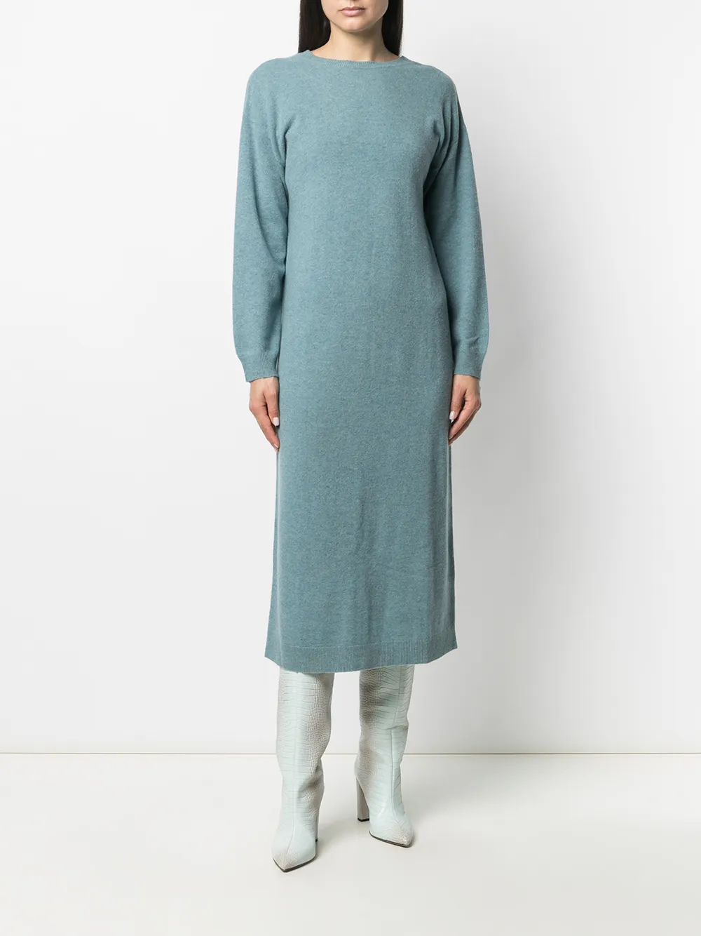 REMAIN Wollen jurk Blauw